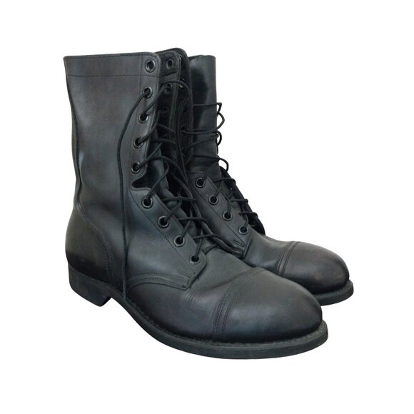 Biltrite Vintage Military Combat Leather Boots Mens Size 10W Good Condition - Picture 2 of 16